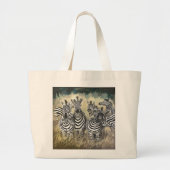 Zebra Grote Tote Bag (Voorkant)
