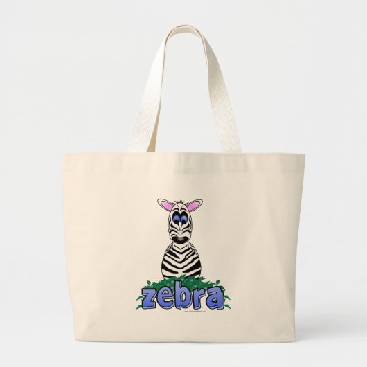 ZEBRA GROTE TOTE BAG (Voorkant)