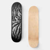 Zebra Grunge Skateboard Deck (Voorkant)