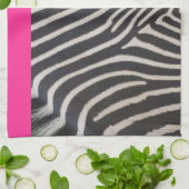 zebra handdoek voor de roze keuken (Gevouwen)