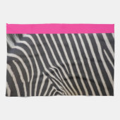 zebra handdoek voor de roze keuken (Horizontaal)