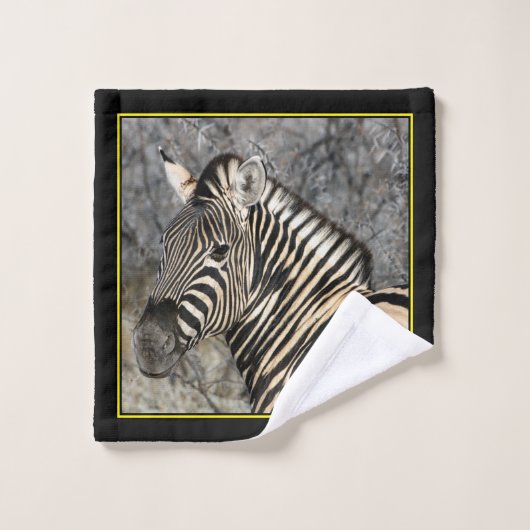 Zebra handdoekset bad handdoek (Wasdoekje)