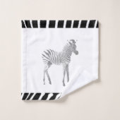 Zebra handdoekset bad handdoek (Wasdoekje)