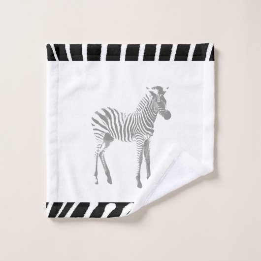 Zebra handdoekset bad handdoek (Wasdoekje)