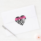 Zebra Hart Bedankt Stickers (Envelop)