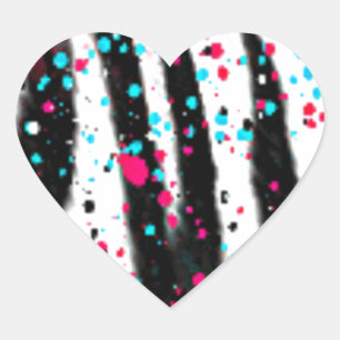 Zebra Hart Sticker