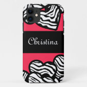 Zebra harten iPhone 5 Hoesje (Achterkant)