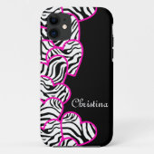 Zebra harten iPhone 5 Hoesje (Achterkant)