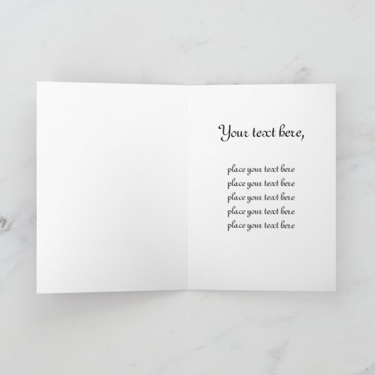 Zebra harten Ontwerp Wenskaart Kaart (Binnen)