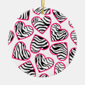 Zebra harten ornament (Voorkant)