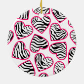 Zebra harten ornament (Achterkant)