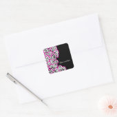 Zebra harten sticker (Envelop)