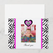 Zebra Heart: Afbeelding: Dank u Briefkaart (Voorkant / Achterkant)