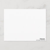 Zebra Heart: Afbeelding: Dank u Briefkaart (Achterkant)