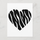 Zebra Heart Briefkaart (Voorkant)
