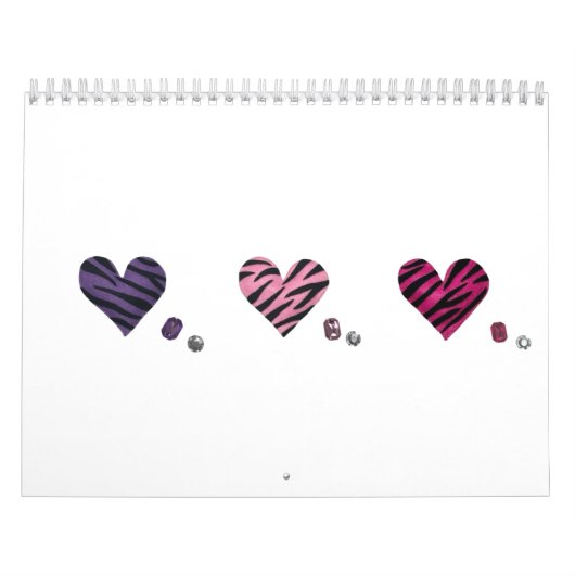 Zebra-heart Kalender (Hoes)