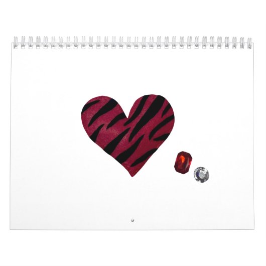 Zebra-heart Kalender (Hoes)