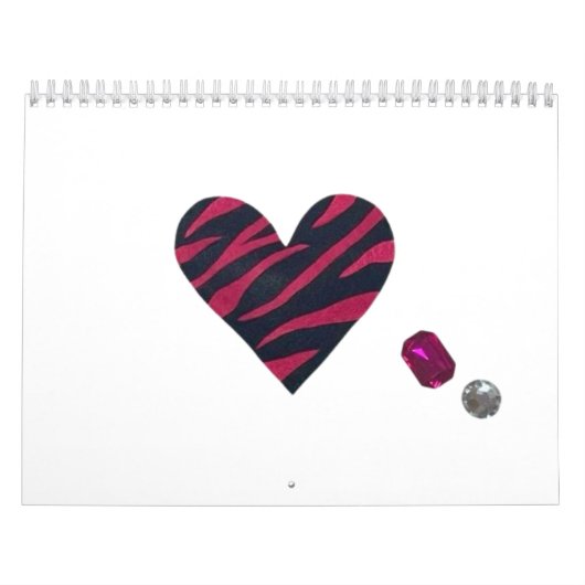 Zebra-heart Kalender (Hoes)