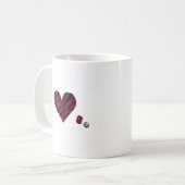 Zebra-heart Koffiemok (Voorkant links)