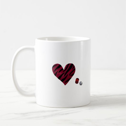 Zebra-heart Koffiemok (Links)