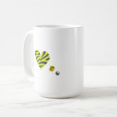 Zebra-heart Koffiemok (Voorkant links)