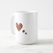 Zebra-heart Koffiemok (Voorkant links)