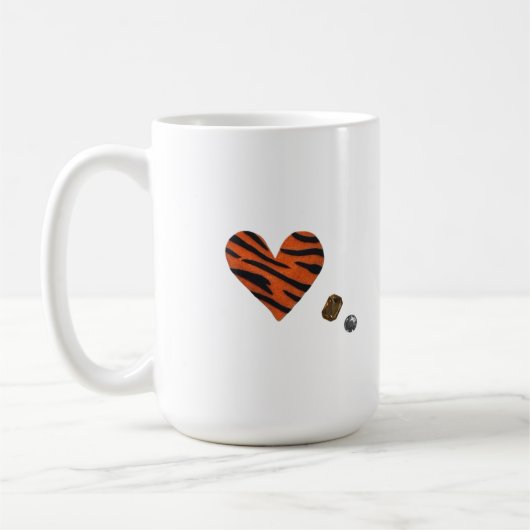 Zebra-heart Koffiemok (Links)