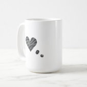 Zebra-heart Koffiemok (Voorkant links)