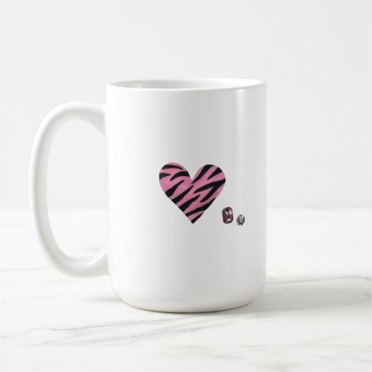 Zebra-heart Koffiemok (Links)