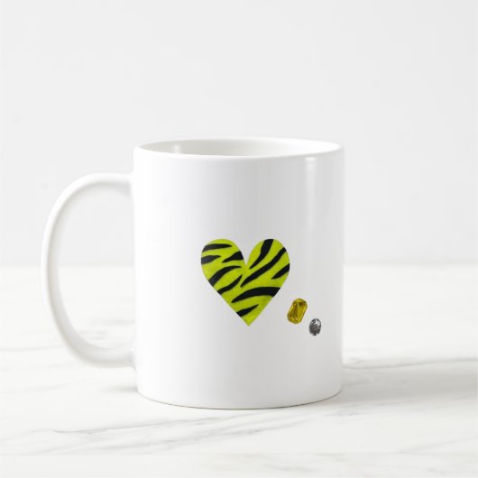 Zebra-heart Koffiemok (Links)