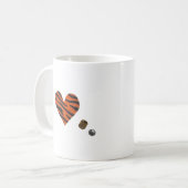 Zebra-heart Koffiemok (Voorkant links)