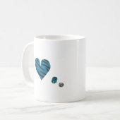 Zebra-heart Koffiemok (Voorkant links)