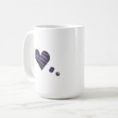 Zebra-heart Koffiemok (Voorkant links)