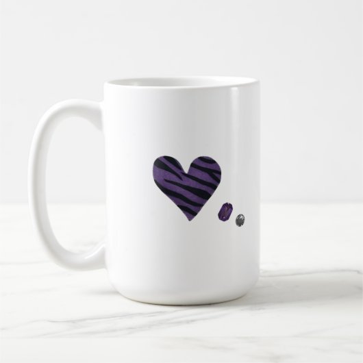 Zebra-heart Koffiemok (Links)