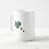 Zebra-heart Koffiemok (Voorkant links)