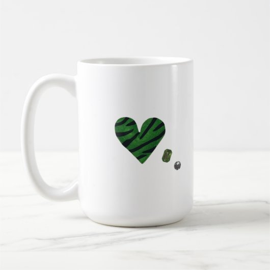 Zebra-heart Koffiemok (Links)
