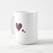 Zebra-heart Koffiemok (Voorkant links)