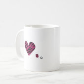 Zebra-heart Koffiemok (Voorkant links)