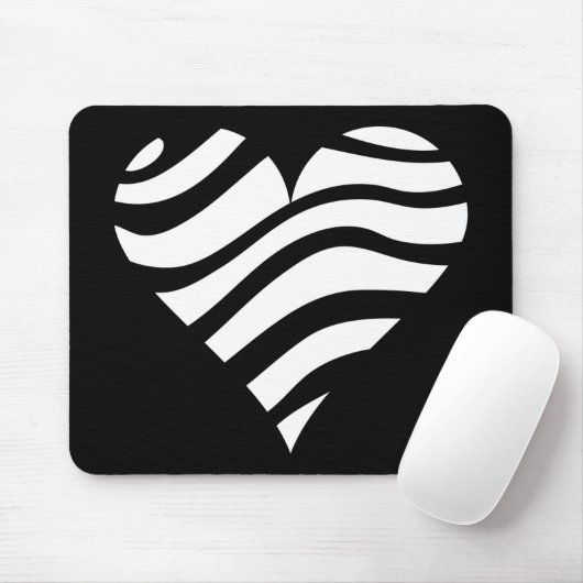 Zebra Heart Muismat (Met muis)