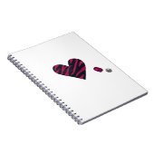 Zebra-heart Notitieboek (Rechterzijde)