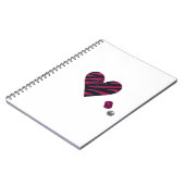 Zebra-heart Notitieboek (Linkerzijde)