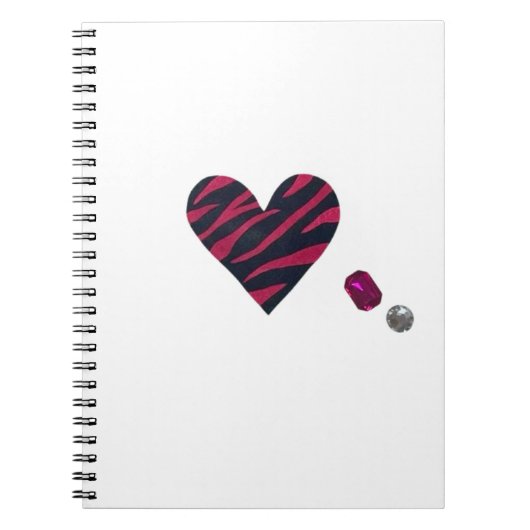 Zebra-heart Notitieboek (Voorkant)