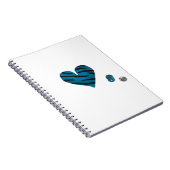 Zebra-heart Notitieboek (Rechterzijde)