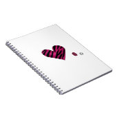 Zebra-heart Notitieboek (Rechterzijde)