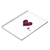 Zebra-heart Notitieboek (Linkerzijde)