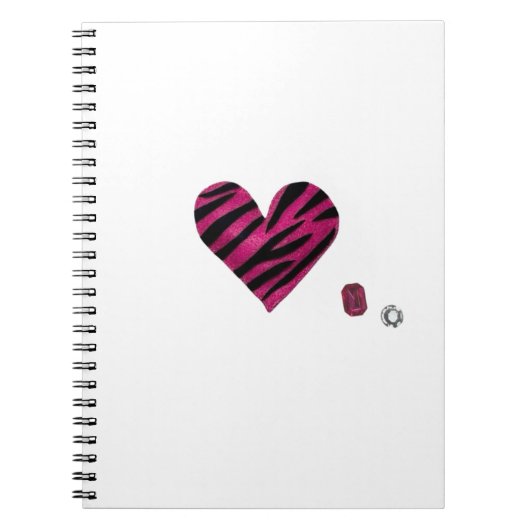 Zebra-heart Notitieboek (Voorkant)