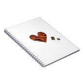 Zebra-heart Notitieboek (Rechterzijde)