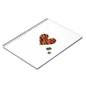 Zebra-heart Notitieboek (Linkerzijde)
