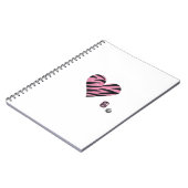 Zebra-heart Notitieboek (Linkerzijde)