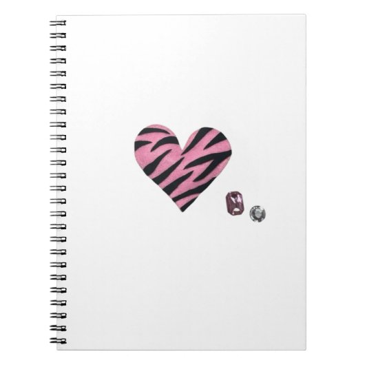 Zebra-heart Notitieboek (Voorkant)